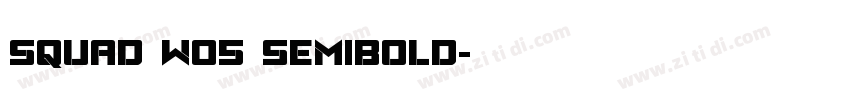 Squad W05 SemiBold字体转换